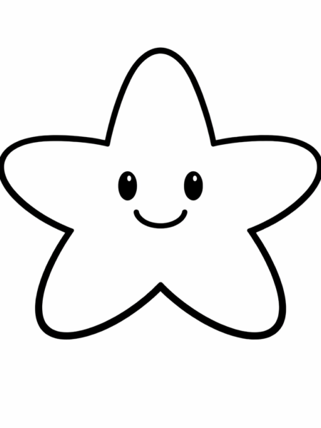 Coloriage Étoile de mer à colorier